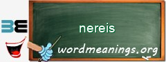 WordMeaning blackboard for nereis